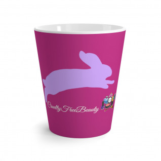Cruelty Free Beauty Latte Mug/Hot Pink