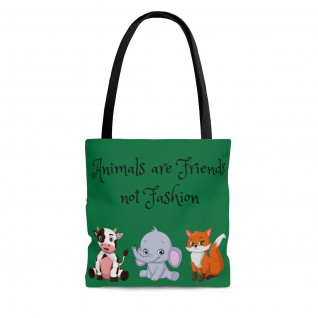 Animals Are Friends Tote Kelley Green