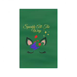 Sparkle All The Way Kitchen Towel/Holiday Green