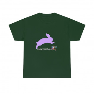 Unisex Cruelty Free Bunny T-Shirt/White Font
