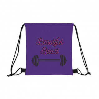 Outdoor Drawstring Bag Beautiful Beast Violet