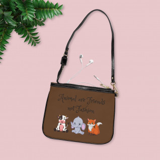 Animals Are Friends Small Shoulder Bag Chocolate